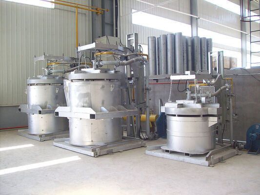 Preriscaldatore siviera a sollevamento pneumatico con alimentazione a GNL per intervallo di temperatura 500-1200°C