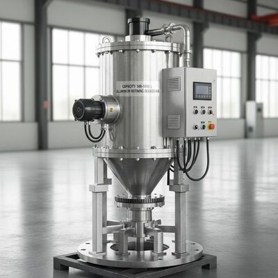 Capacità 500-1000 L H di alluminio Rafinazione disgasaggio macchina flange Tipo montato progettato per migliorare il controllo della fusione dell'alluminio