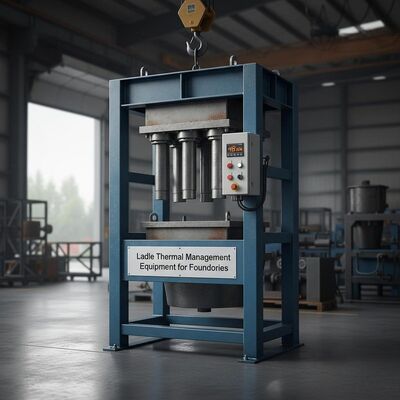 Potenza di riscaldamento siviere di preriscaldamento 48 KW Preriscaldatore siviera per trasferimento siviere Attrezzatura per gestione termica siviera per fonderie